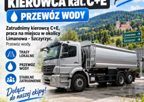 KIEROWCA kat. C+E | PRZEWÓZ WODY - Zdjęcie główne
