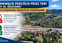 Zamknięcie przejścia przez tory przy ul. Kolejowej – uruchomiono przejście podziemne - zdjęcie główne