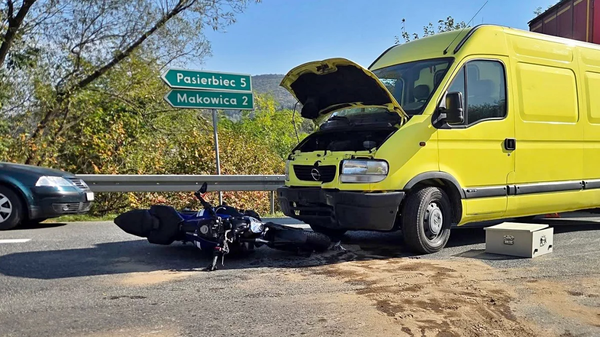 Wymusił pierwszeństwo i posłał motocyklistę do szpitala