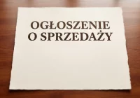 Ogłoszenie o sprzedaży - zdjęcie główne