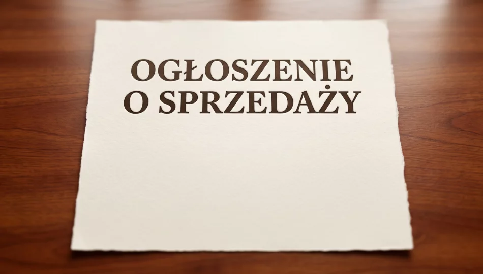 Ogłoszenie o sprzedaży - zdjęcie 1