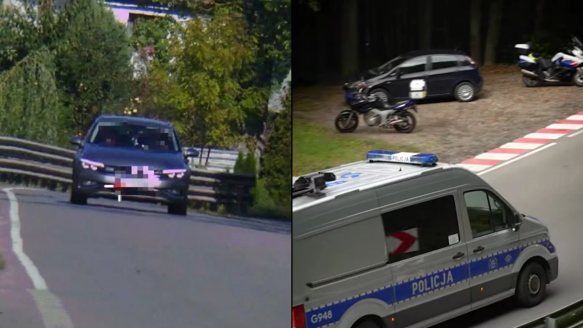 Akcja policji na trasie wyścigu