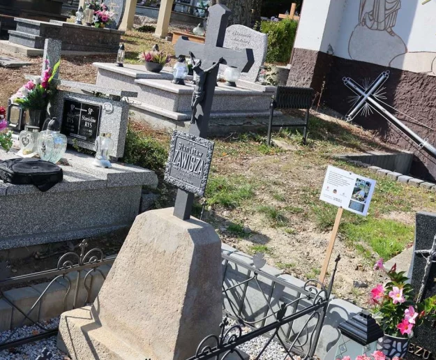 Zakończono renowację zabytkowego nagrobka Stanisława Zawiszy „Czarnego” - Zdjęcie główne
