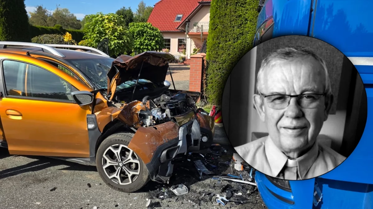 Miejsce wypadku drogowego na drodze wojewódzkiej nr 980 w Jurkowie