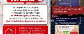 Pogróżki i niepokój wśród uczniów - zdjęcie główne