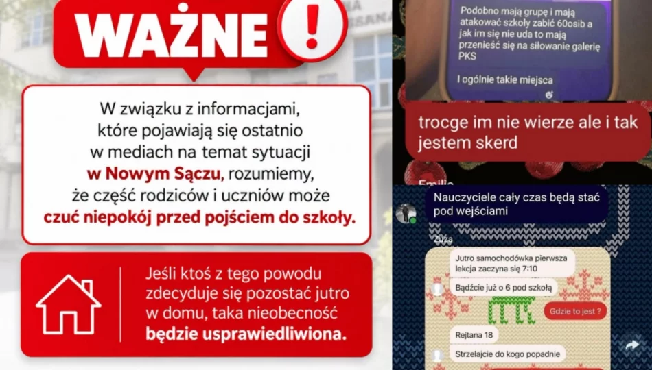 Pogróżki i niepokój wśród uczniów - zdjęcie 1