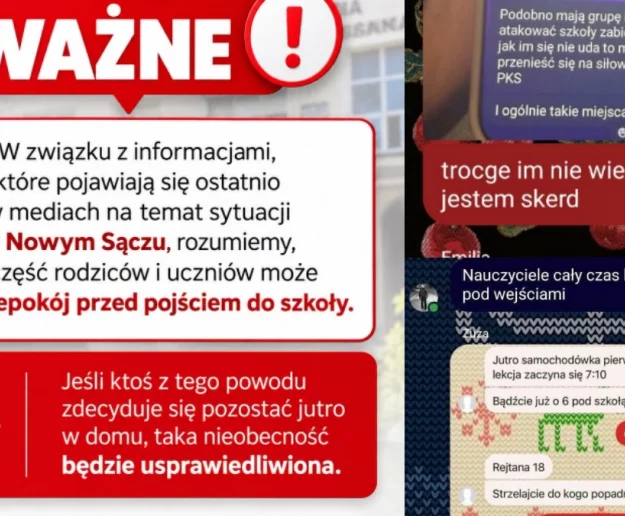 Pogróżki i niepokój wśród uczniów - zdjęcie główne