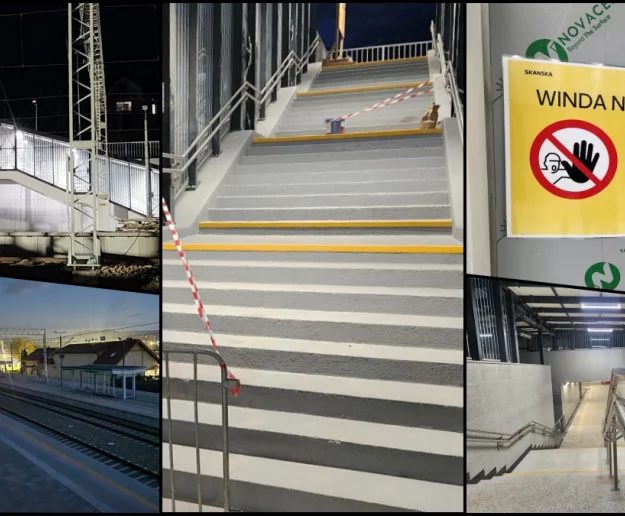 Zobacz stację i przejście pod torami. Windy nie działają, jest ponad 80 schodów (ZDJĘCIA) - zdjęcie główne