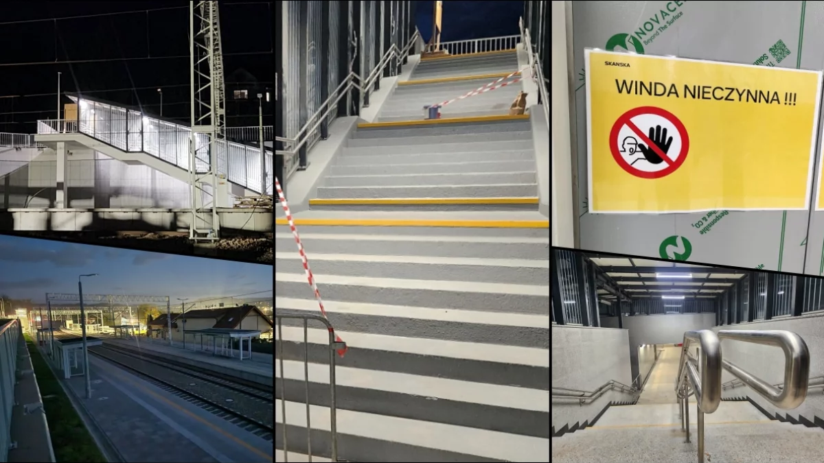Zobacz stację i przejście pod torami. Windy nie działają, jest ponad 80 schodów (ZDJĘCIA)