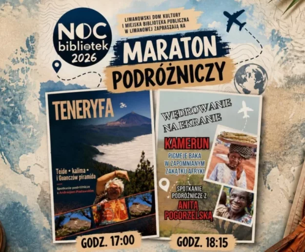 Podróżniczy maraton: dwa spotkania podczas Nocy Bibliotek - zdjęcie główne