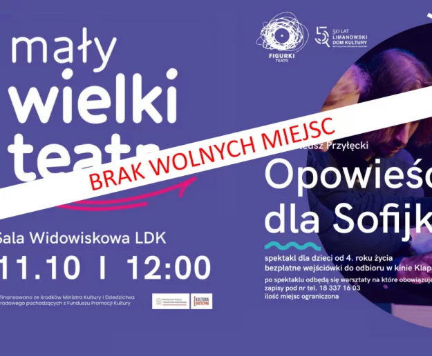 UWAGA! Brak wolnych miejsc! Królewna, która nie mogła przestać skakać. Teatr Figurki ponownie w Limanowej - Zdjęcie główne
