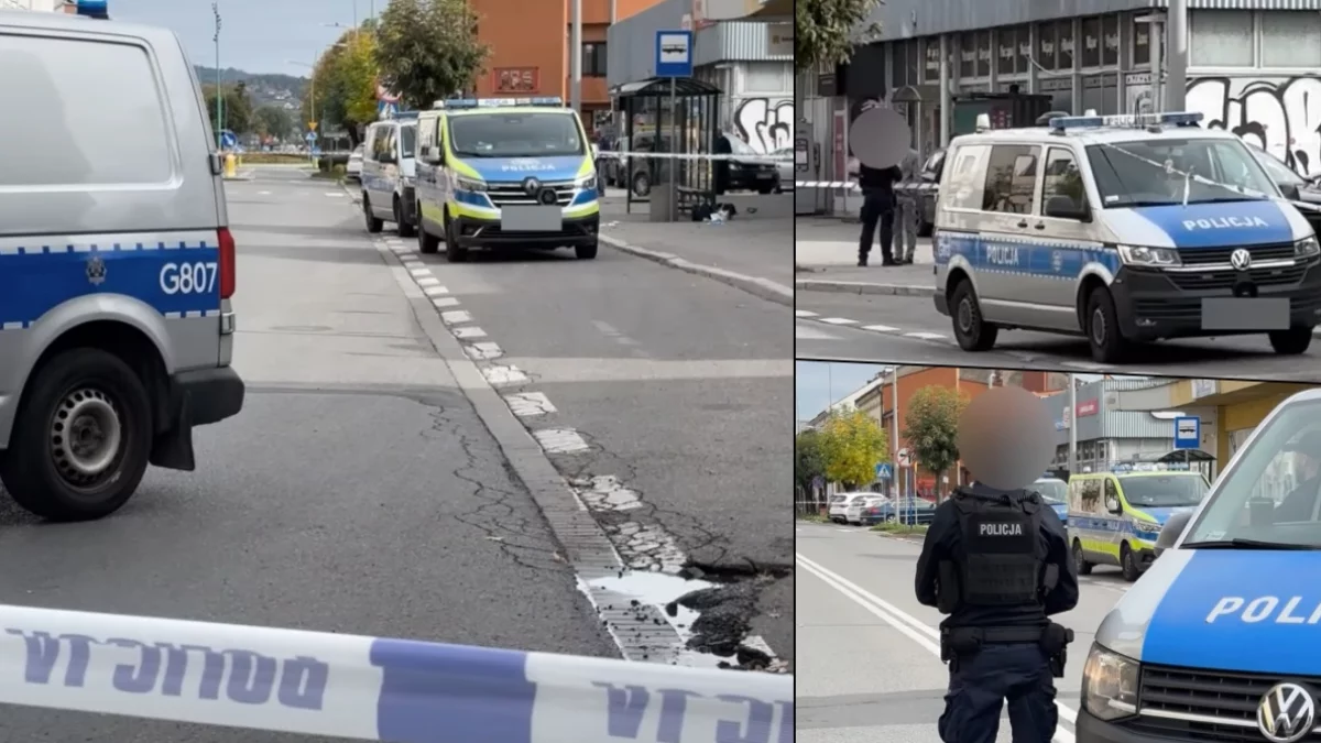 Nożownik zastrzelony przez policję w Nowym Sączu