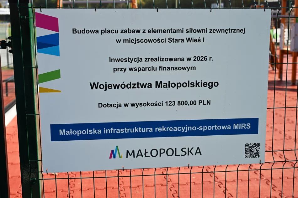 Nowy plac zabaw i strefa rekreacji w Starej Wsi I już gotowe! - zdjęcie 4
