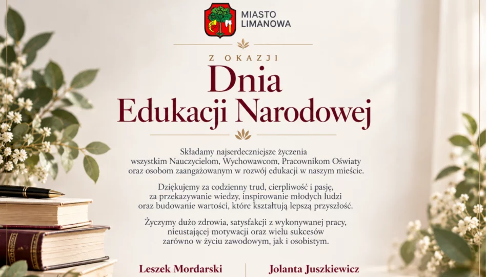 Życzenia z okazji Dnia Edukacji Narodowej - zdjęcie 1
