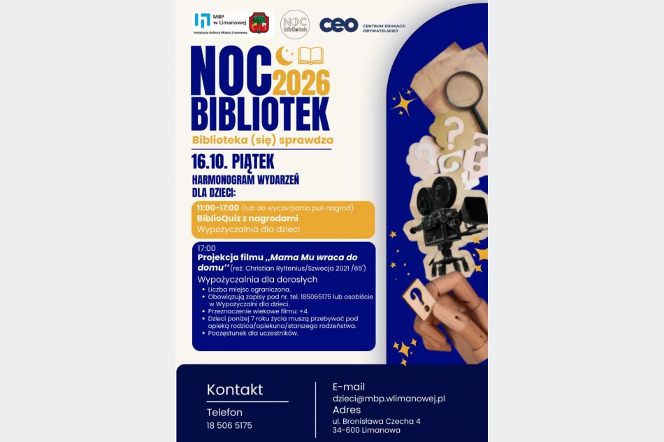 Quiz, film i podróże, czyli Noc Bibliotek 2026  - zdjęcie 2