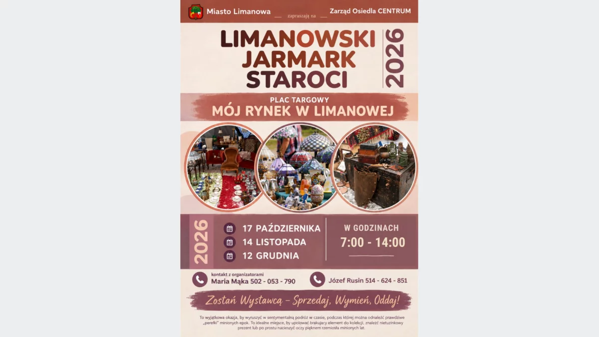 Limanowski Jarmark Staroci - już w sobotę 17 października!