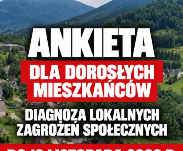 Ankieta dla mieszkańców gminy Mszana Dolna - Zdjęcie główne