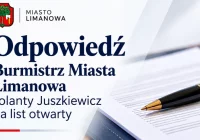 Odpowiedź Burmistrz Miasta Limanowa na list otwarty - zdjęcie główne