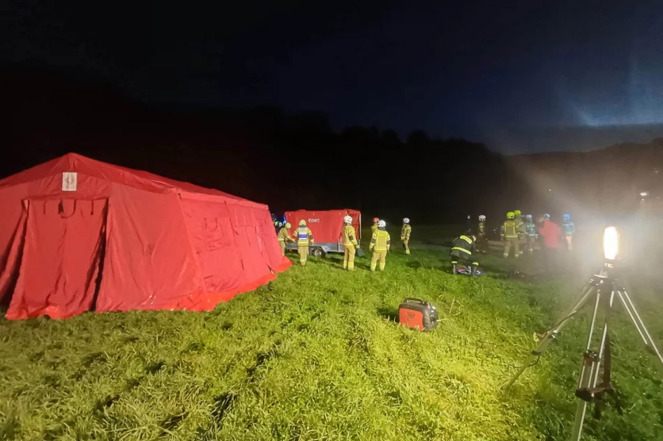 Upadek drona bojowego i ranni - tak ćwiczyli strażacy  - zdjęcie 13