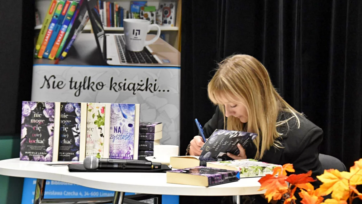 Spotkanie autorskie Marioli Lorek z młodzieżą w Miejskiej Bibliotece Publicznej w Limanowej 15 października 2026 roku
