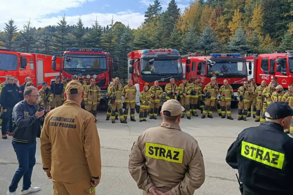 Dwa kilometry linii gaśniczej. Strażacy ćwiczyli w kamieniołomie - zdjęcie 2
