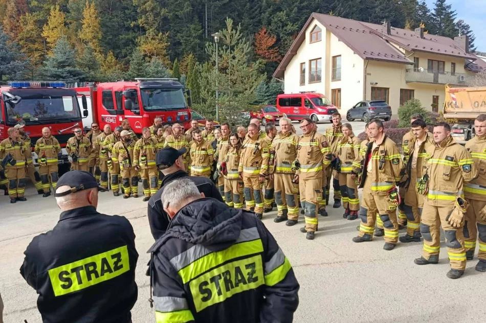 Dwa kilometry linii gaśniczej. Strażacy ćwiczyli w kamieniołomie - zdjęcie 3