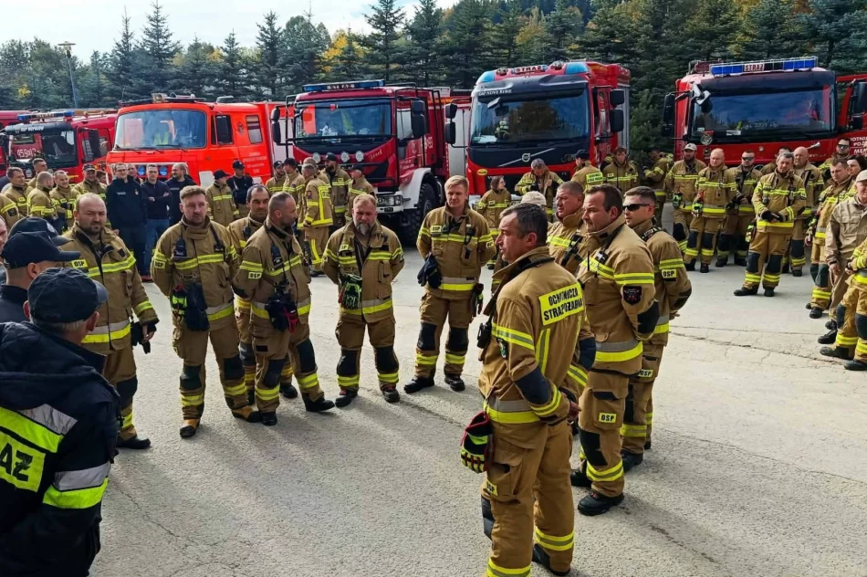 Dwa kilometry linii gaśniczej. Strażacy ćwiczyli w kamieniołomie - zdjęcie 4