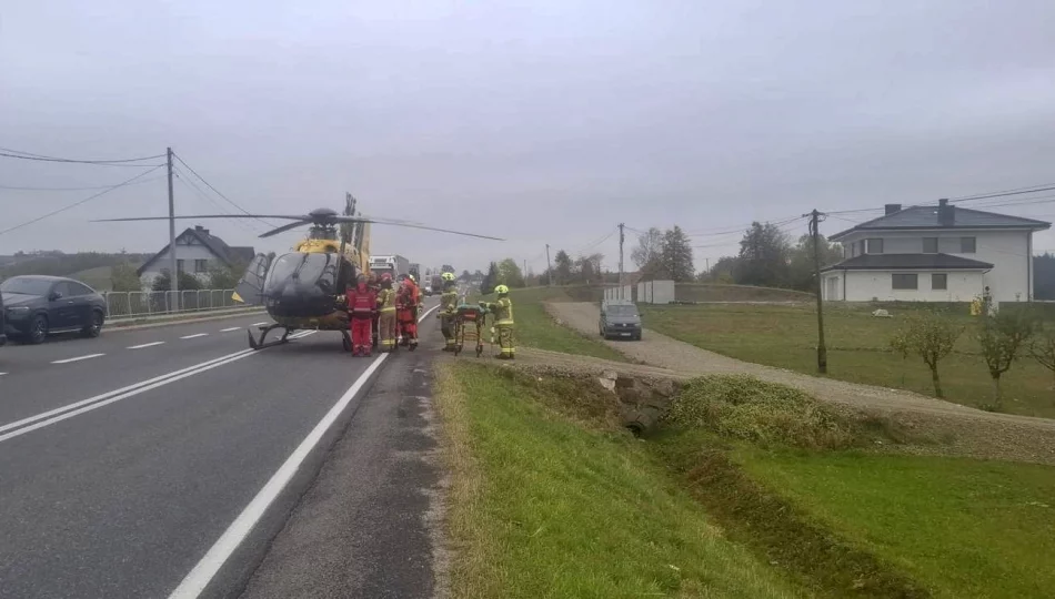 Poważny wypadek, wezwano LPR. - zdjęcie 1