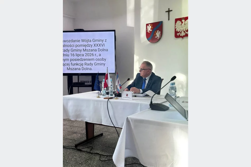 Rada Gminy w jednej osobie. Tak wyglądało posiedzenie po referendum - zdjęcie 3