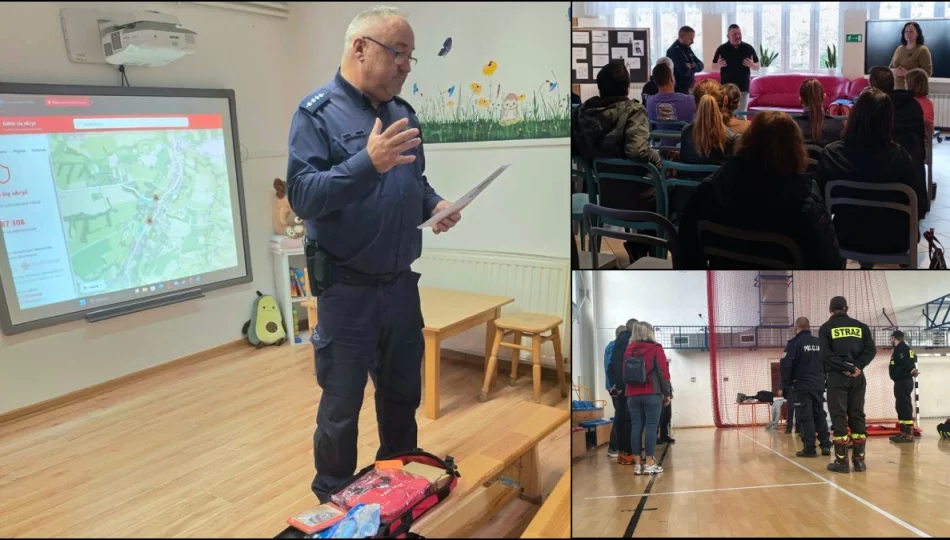 Znasz zasadę 4U? Policjanci i strażacy uczyli, jak reagować na zagrożenia - zdjęcie 1