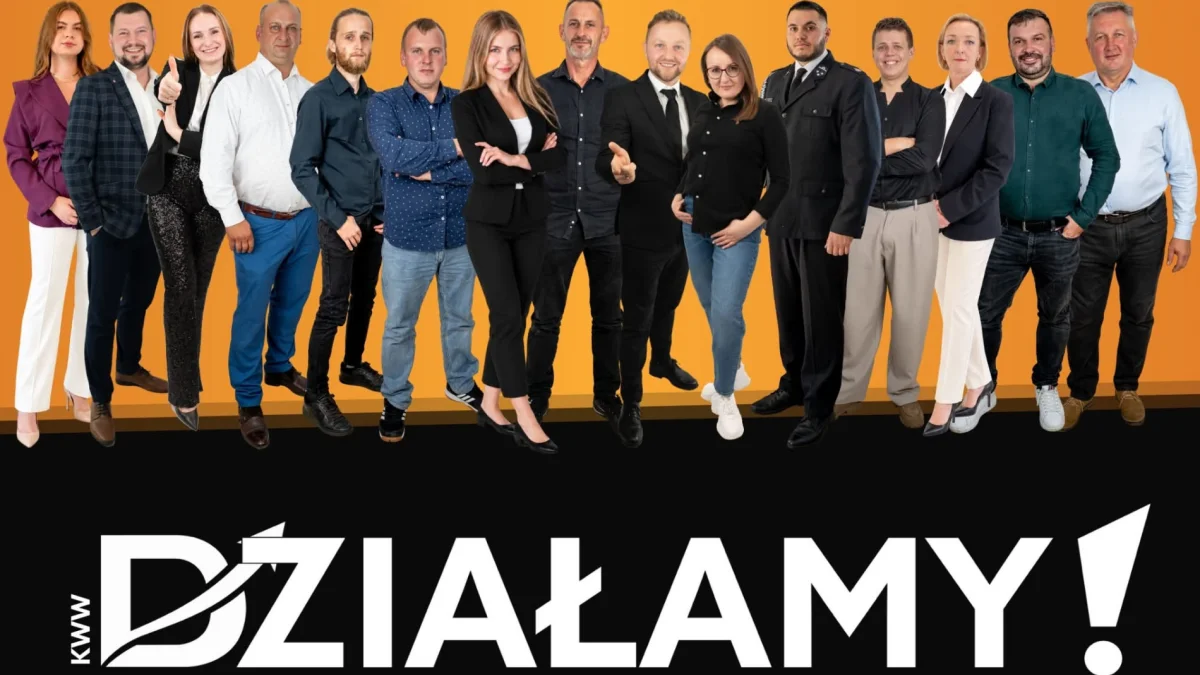  Kandydaci KWW Działamy! w przedterminowych wyborach do Rady Gminy Mszana Dolna 15 listopada 2026 roku