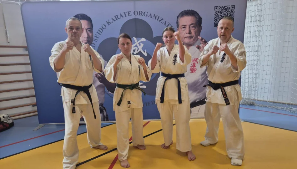 100 karateków na macie. Przedstawiciele ARS Limanowa na zgrupowaniu. - zdjęcie 1