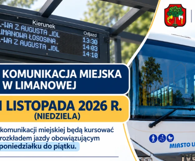 Komunikacja miejska w Limanowej w dniu Wszystkich Świętych – informacja dla pasażerów - Zdjęcie główne