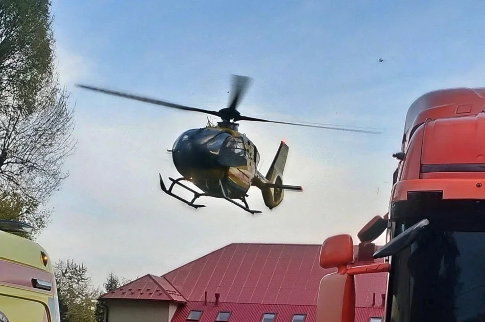 ​Śmigłowiec LPR zabrał dziecko z podejrzeniem udaru - zdjęcie 3