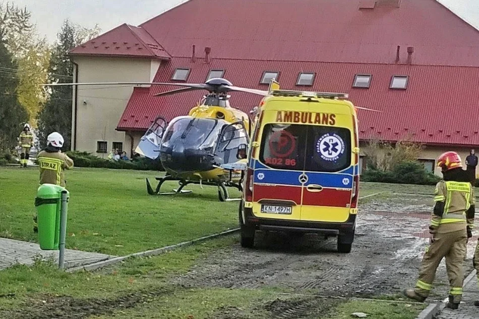 ​Śmigłowiec LPR zabrał dziecko z podejrzeniem udaru - zdjęcie 4
