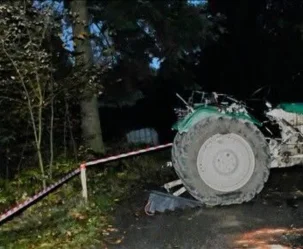 Policja bada okoliczności śmierci traktorzysty - zdjęcie główne