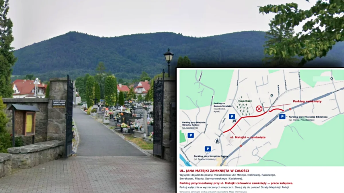 Zamkną ulicę przy cmentarzu. Gdzie zaparkować?