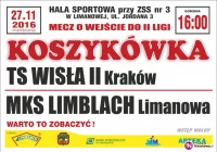 Rezerwy Wisły Kraków na drodze limanowskich koszykarzy - zdjęcie główne