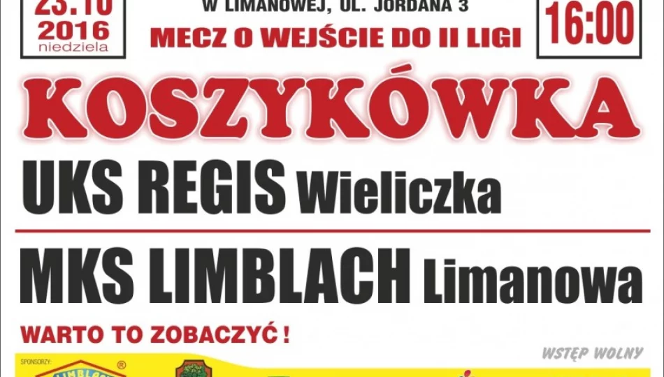 Kolejny rywal na drodze rozpędzonych limanowskich koszykarzy - zdjęcie 1