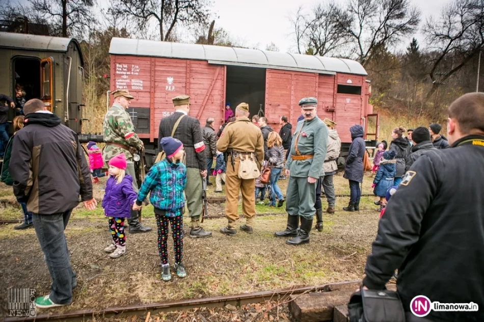 Pociąg Niepodległości w Limanowej - zdjęcie 3