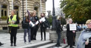 „Nie jestem za aborcją, jestem za wolnym wyborem”- Czarny Poniedziałek na sądeckim rynku - zdjęcie 2