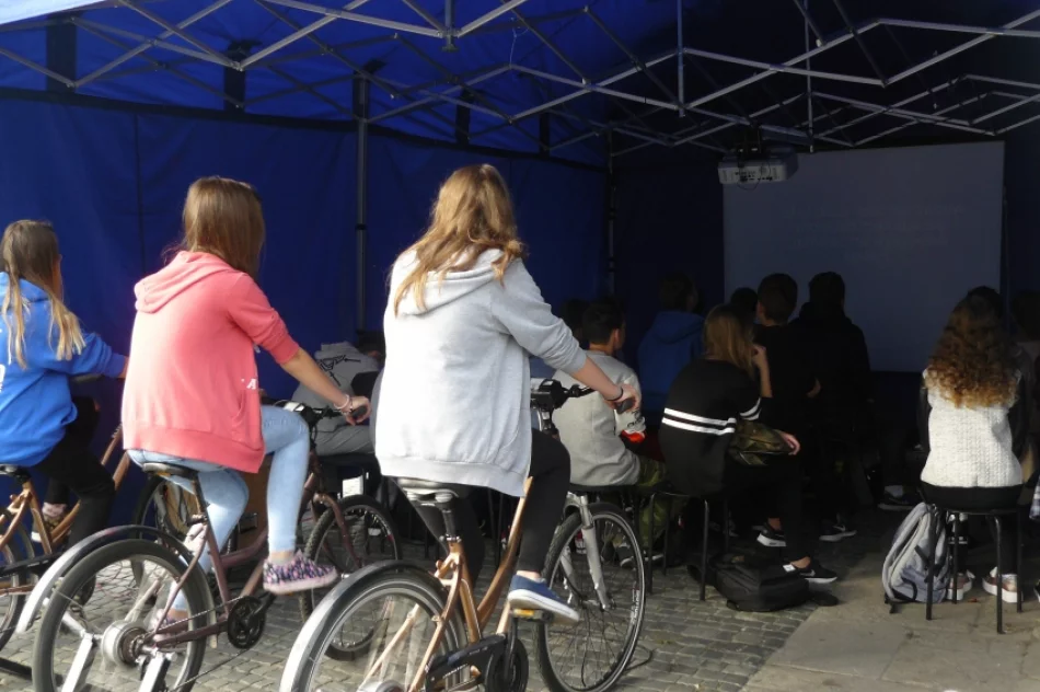 Na rowerach wytwarzali prąd - zdjęcie 2