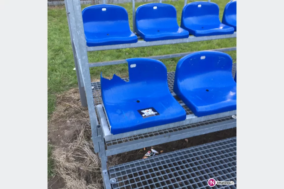 Zniszczenie na stadionie Limanovii po meczu z Sokołem Słopnice (wideo) - zdjęcie 2