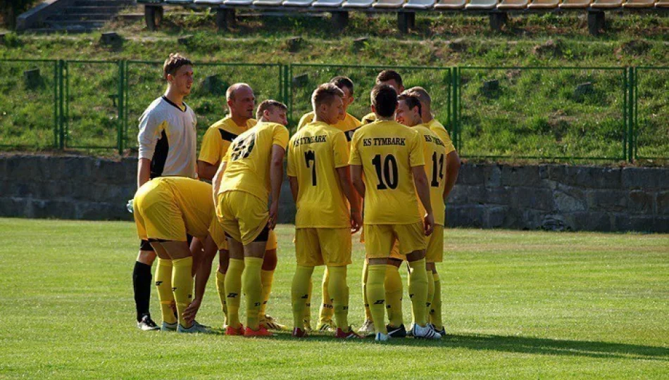 Tymbark – Sandecja II. Zwycięski gol na początku meczu. - zdjęcie 1