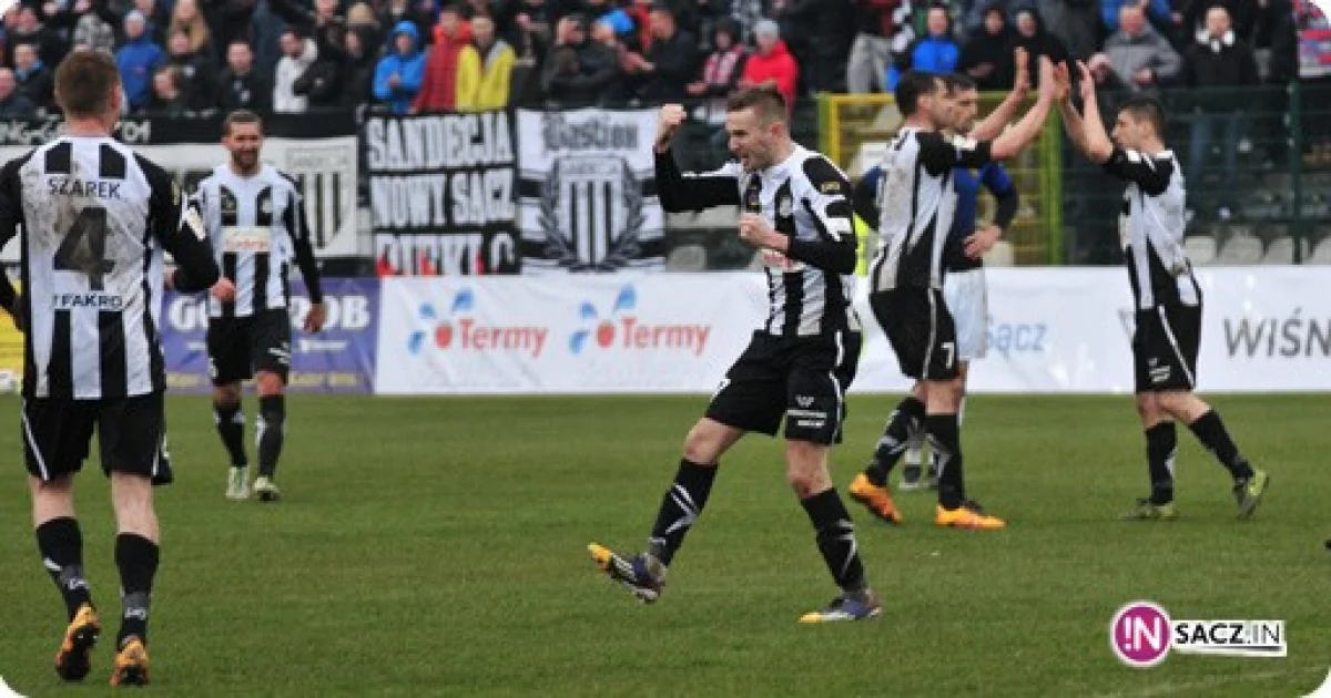 Sandecja - Zawisza 4:0! Hat-trick Małkowskiego