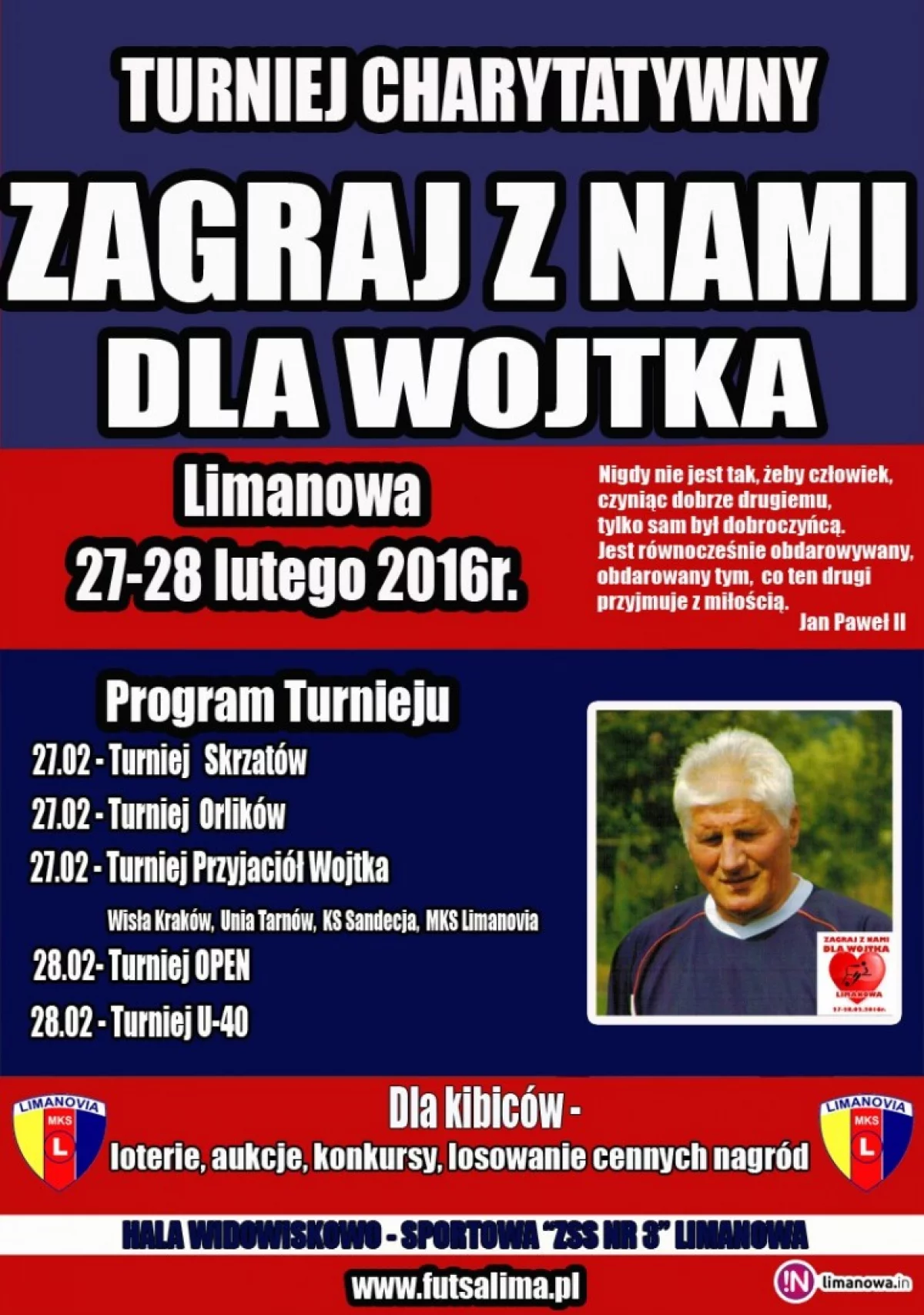Zbliża się turniej dla Wojciecha Ślęzaka