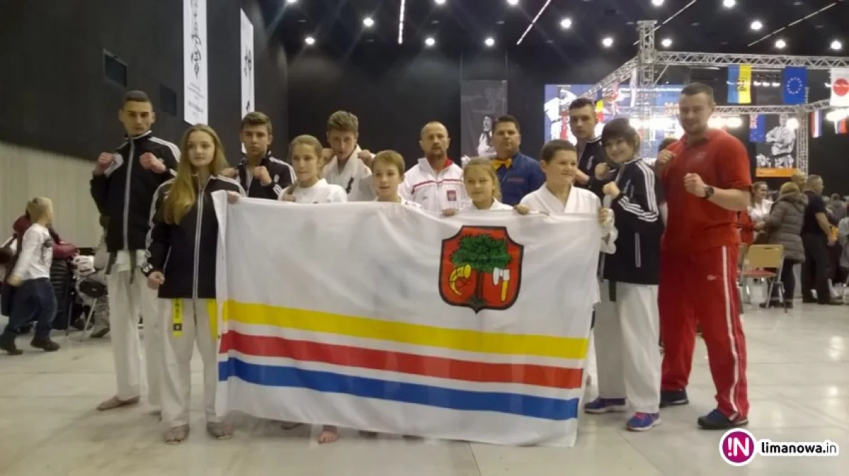 Cztery medale Pucharu Europy dla limanowskich karateków
