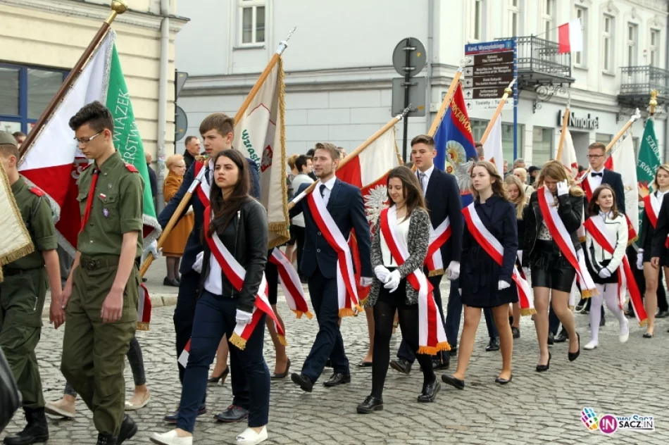 Nowy Sącz: Obchody uchwalenia Konstytucji 3 Maja - zdjęcie 7