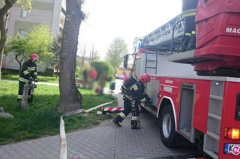 Nowy Sącz - ćwiczenia strażaków na osiedlu Millenium - zdjęcie 12