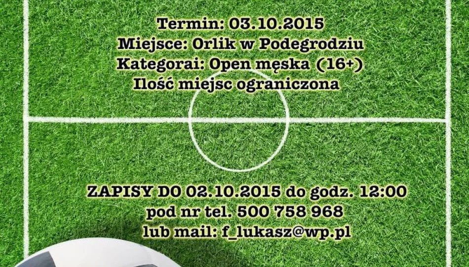 Trwają zapisy do piłkarskiego turnieju - zdjęcie 1